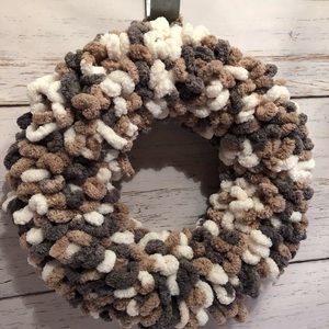 Handmade Yarn Wreath